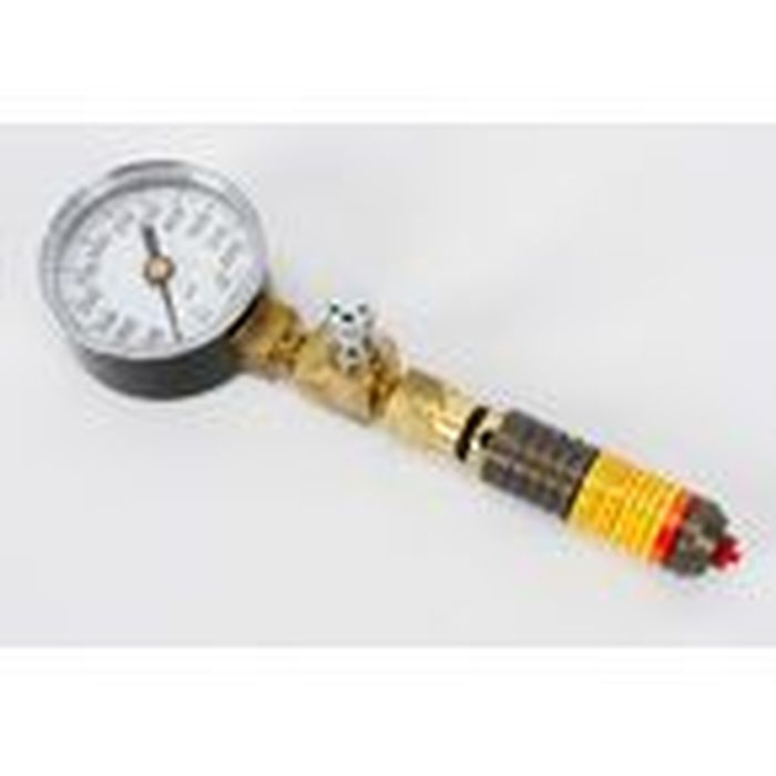 FOX Air Valve Assembly Safety Needle [0600 psi] w/ Gauge, Schrader